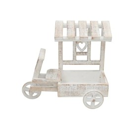 JARDINERA TRICICLO LUPE BLANCA 38X16X35CM