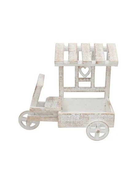 JARDINERA TRICICLO LUPE BLANCA 38X16X35CM