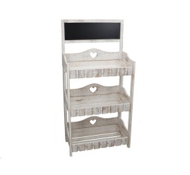 ESTANTERIA CARTEL ROSI BLANCA 55X30X113CM