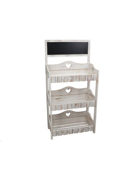 ESTANTERIA CARTEL ROSI BLANCA 55X30X113CM