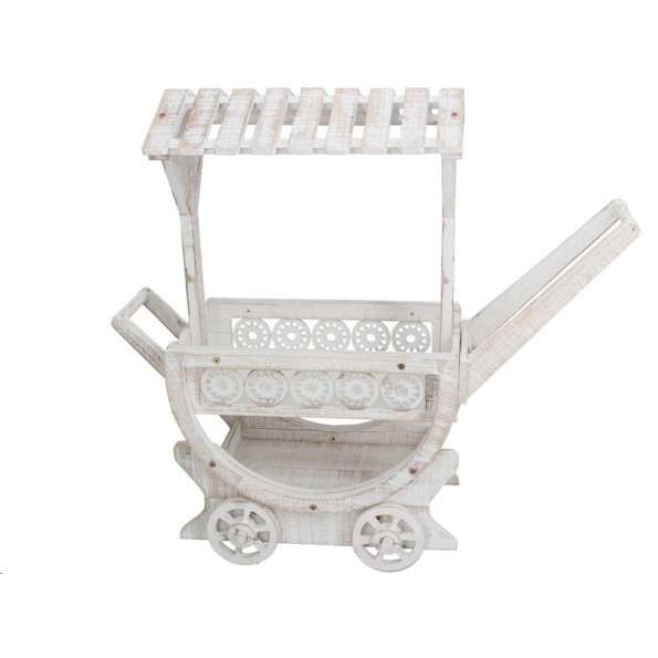 ESTANTERIA CARRO SONIA BLANCA 90X29X80CM