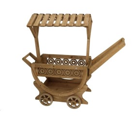 ESTANTERIA CARRO SONIA MARRON 90X29X80CM