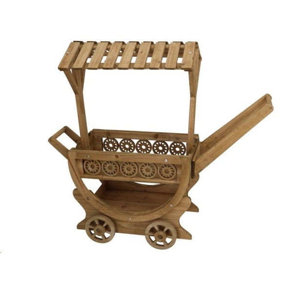 ESTANTERIA CARRO SONIA MARRON 90X29X80CM