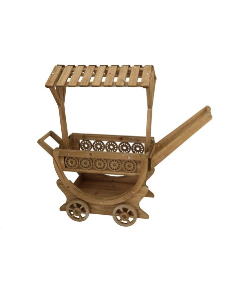 ESTANTERIA CARRO SONIA MARRON 90X29X80CM