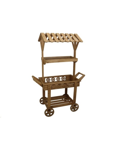 ESTANTERIA CARRO JARA MARRON 91X46X138CM