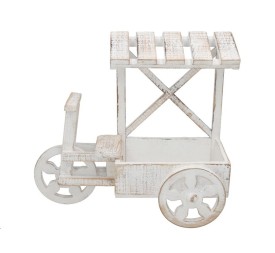 JARDINERA TRICICLO MARI BLANCA 43X17X39CM