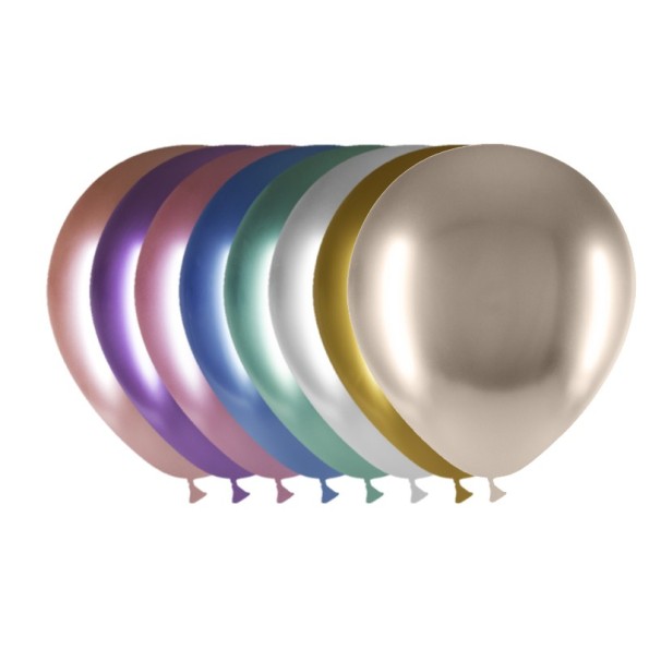 B/ 25 GLOBOS BRILLIANT 94 CM PERIM COLORES SURT