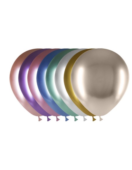 B/ 25 GLOBOS BRILLIANT 94 CM PERIM COLORES SURT