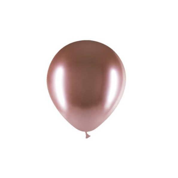 B/ 25 GLOBOS BRILLIANT 94 CM PERIM. ORO ROSADO B07