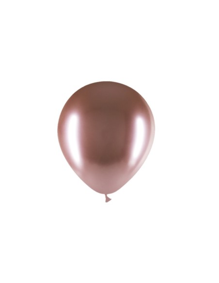B/ 25 GLOBOS BRILLIANT 94 CM PERIM. ORO ROSADO B07