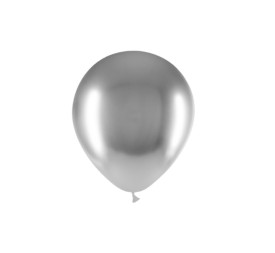B/ 25 GLOBOS BRILLIANT 94CM PERIM., PLATA B02