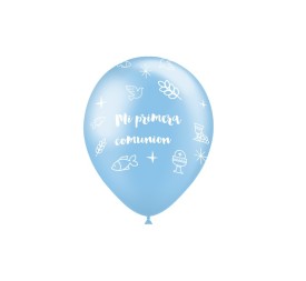 B/ 8 GLOBOS 90CM PERIM.:  MI PRIMERA COMUNIÓN