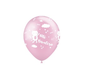 B/8 GLOBOS 90 CM PREMIUM : MI BAUTIZO