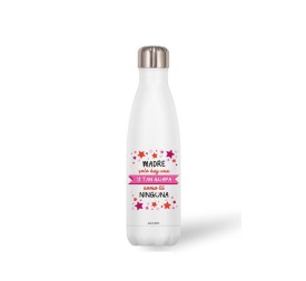 BOTELLA ACERO INOX 500 ML. MADRE...GUAPA 26X7CM