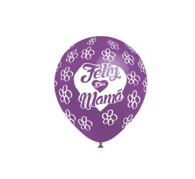 B/ 8 GLOBOS 95CM PERIM.: FELIZ DÍA MAMÁ