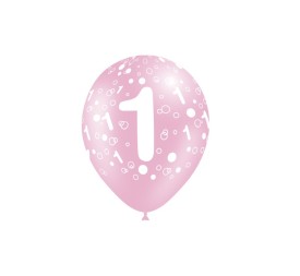 B/ 8 GLOBOS 95CM PERIM.: NÚMERO 1