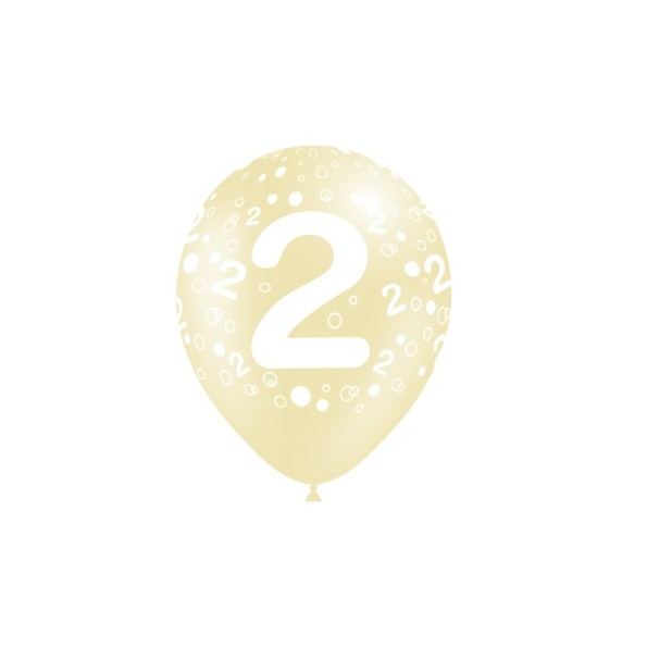 B/ 8 GLOBOS 95CM PERIM.: NÚMERO 2