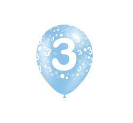 B/ 8 GLOBOS 95CM PERIM.: NÚMERO 3