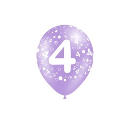 B/ 8 GLOBOS 95CM PERIM.: NÚMERO 4