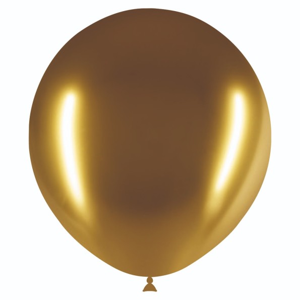 BOLSA 10 GLOBOS 140CM PERIM., BRILLIANT ORO B01