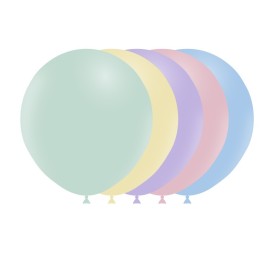 BOLSA 10 GLOBOS MATTE 140CM PERIM., SURTIDOS