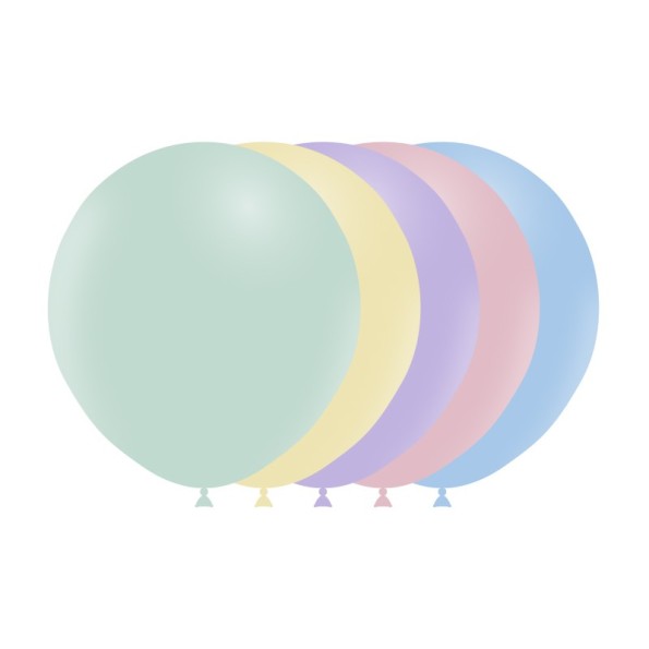 BOLSA 10 GLOBOS MATTE 140CM PERIM., SURTIDOS