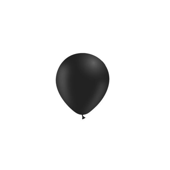 BOLSA 100 GLOBOS 45CM PERIM., NEGRO P41