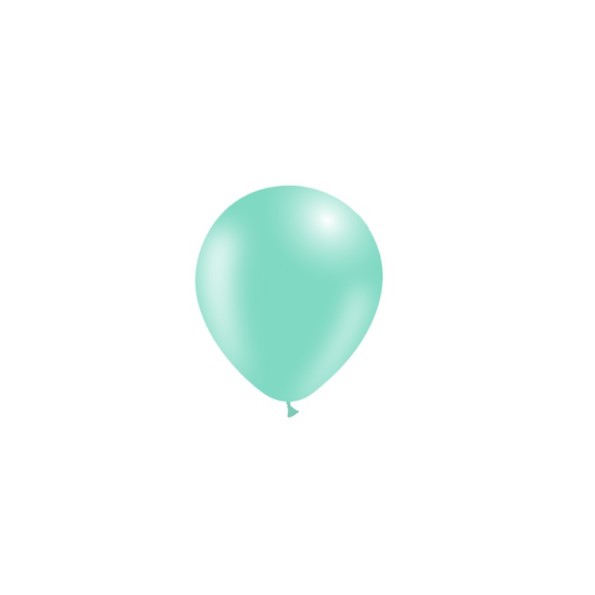 BOLSA 100 GLOBOS 45CM PERIM., VERDE MENTA P37