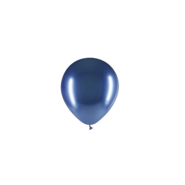 BOLSA 100 GLOBOS BRILLIANT 42CM PERIM., AZUL B04
