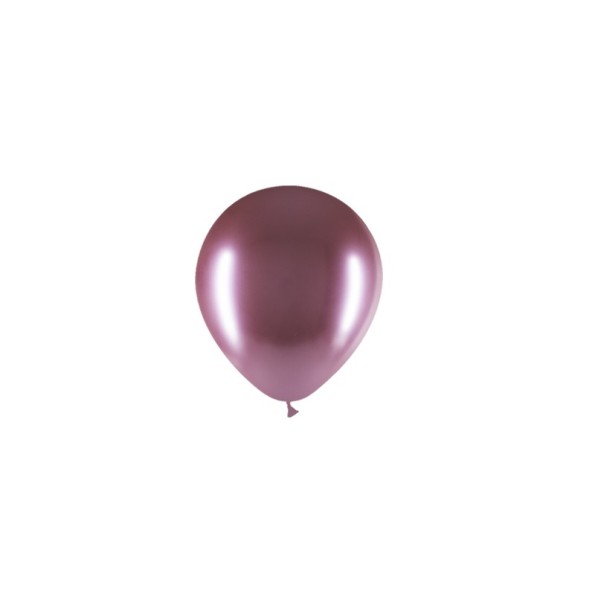 BOLSA 100 GLOBOS BRILLIANT 42CM PERIM., MALVA B05