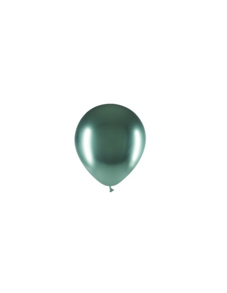 BOLSA 100 GLOBOS BRILLIANT 42CM PERIM., VERDE B03