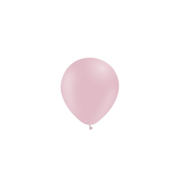 BOLSA 100 GLOBOS MATTE 45CM PERIM., ROSA BABY T02
