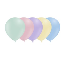 BOLSA 100 GLOBOS MATTE 45CM PERIM., SURTIDOS
