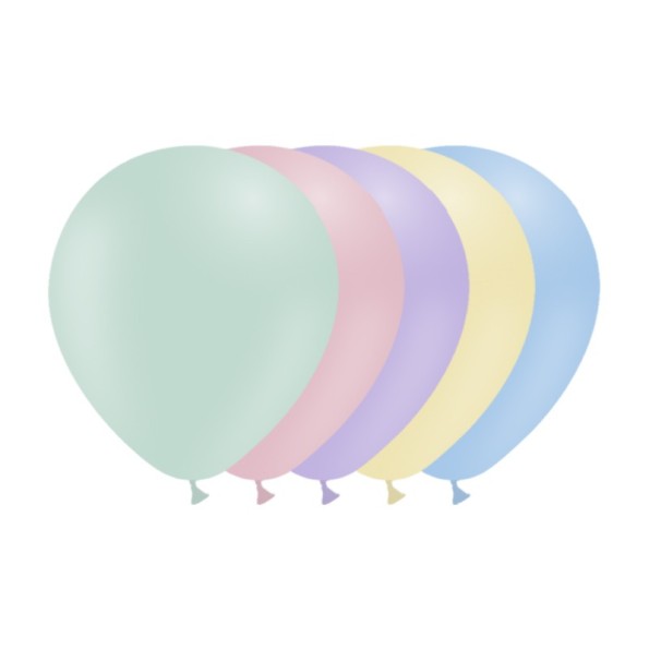 BOLSA 50 GLOBOS MATTE 95CM PERIM., SURTIDOS