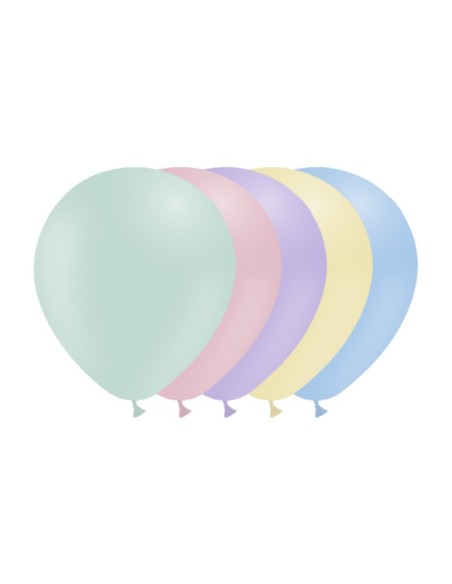 BOLSA 50 GLOBOS MATTE 95CM PERIM., SURTIDOS