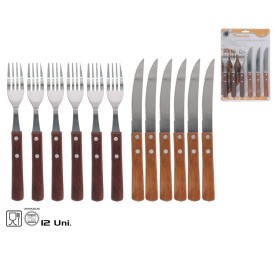 SET 6 TENEDOR + 6 CUCHILLOS 21X2CM