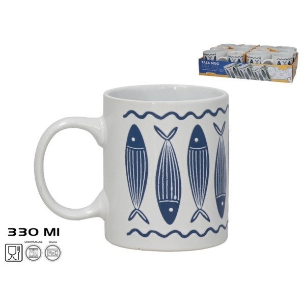 TAZA MUG PECES 330ML