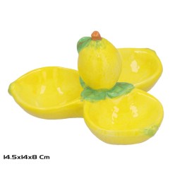 PLATO APERITIVO TRI LIMON 14.5X14X8CM
