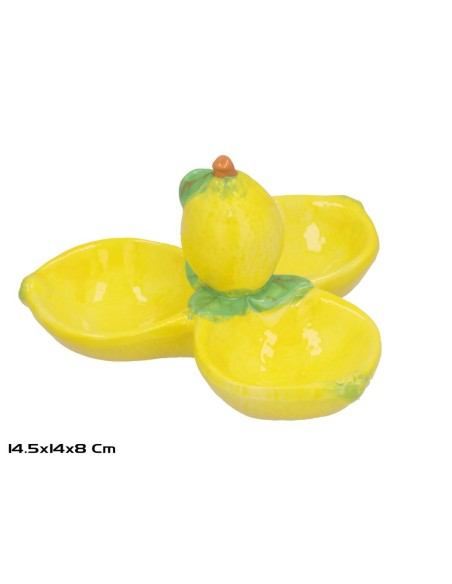 PLATO APERITIVO TRI LIMON 14.5X14X8CM