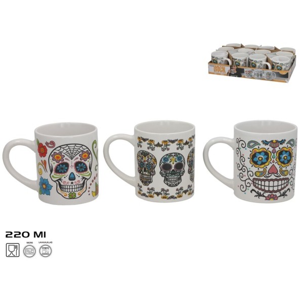 TAZA ROCK 220ML 3 SURT.