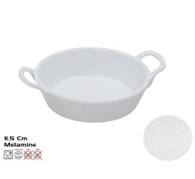 CACEROLA C/ASAS EMPLATAR MELAMINA 11.5CM BLANCO