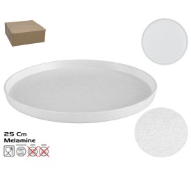PLATO  PRES. MELAMINA JERROD 25CM BLANCO