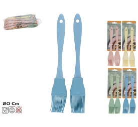SET 2 BROCHA COCINA SILICONA 20X4CM 4 SURT