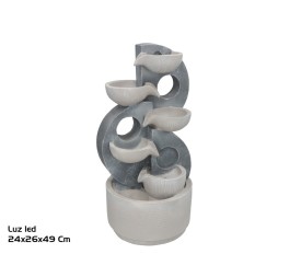 FUENTE HIRSHORN C/ 3 LED CALIDAS 26X24X49CM