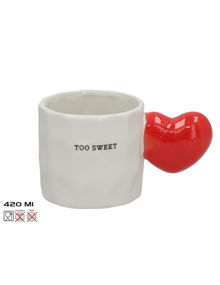 TAZA C/ASA TOO SWEET 420ML