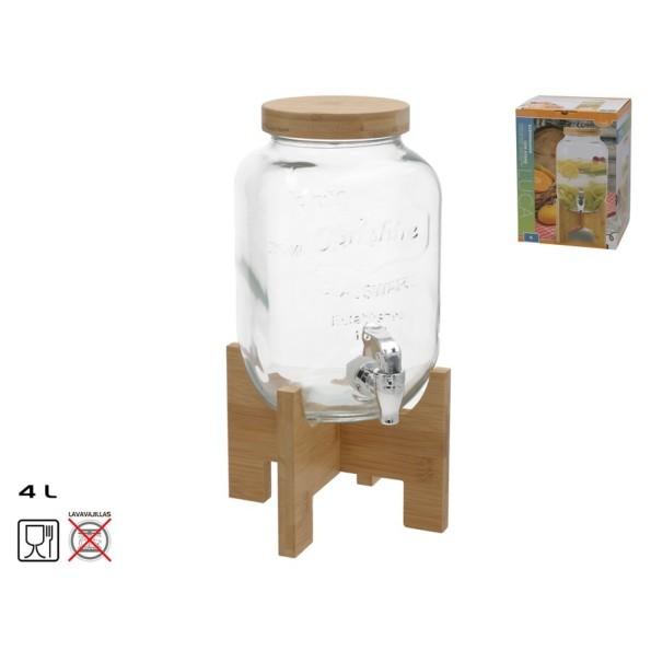 DISPENSADOR  CRISTAL LUCA C/STAND  4L