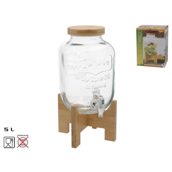 DISPENSADOR  CRISTAL LUCA C/STAND 5L