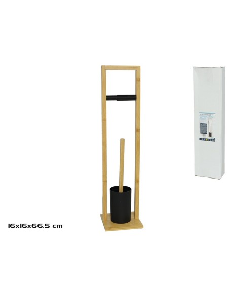 PORTARROLLO ESCOBILLERO AGATA 16X16X66.5CM