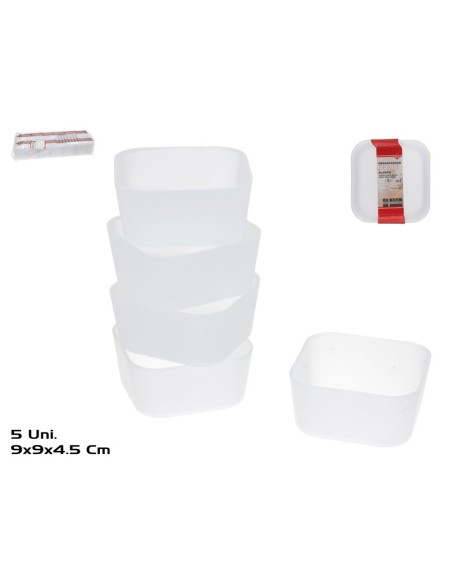 ORGANIZADOR X5 ZENIT 9X9X4,5CM BLANCO