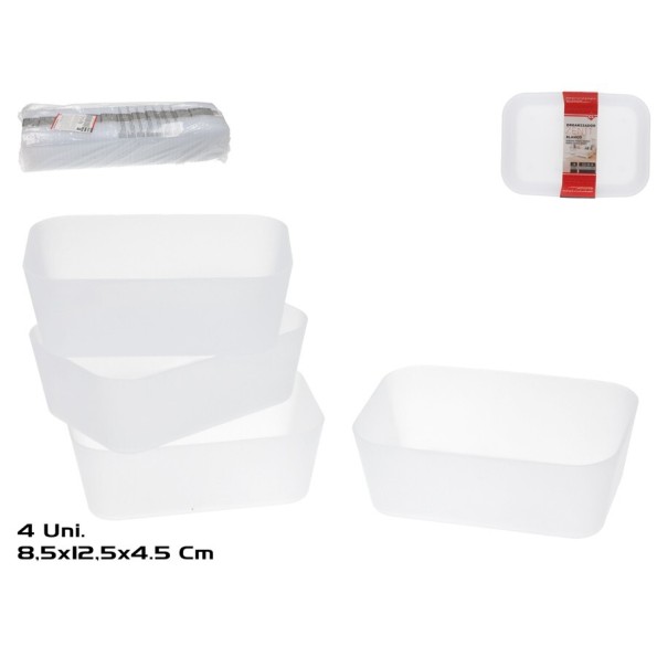 ORGANIZADOR X4 ZENIT 12,5X8,5X4,5CM BLANCO